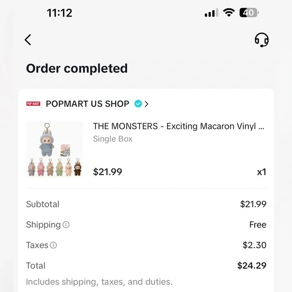 Authentic The Monsters Macaroon- Sesame Bean - Picture 12 of 16